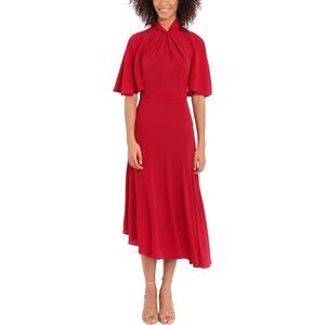 Maggy London Red Midi Dress